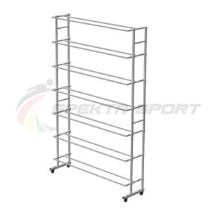 Купить Стеллаж для мячей мобильный односторонний шир. 1320 мм SP ХИ-М1_25 в Кирсе 